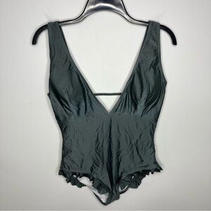 Cupshe‎ deep plunge one Piece Swimsuit size large